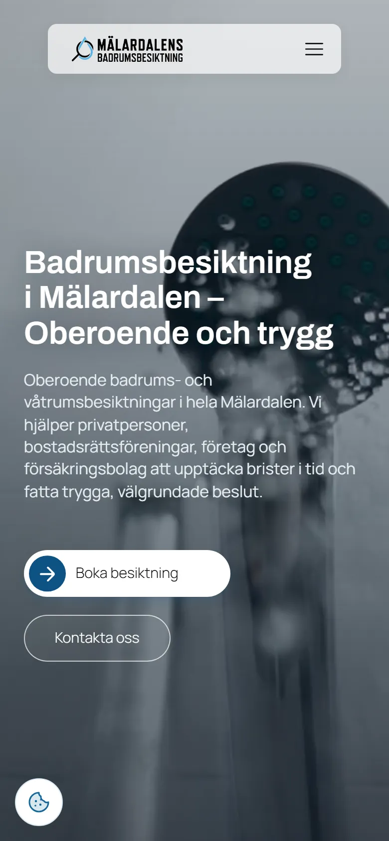 Mälardalens Badrumsbesiktning, mobilvy