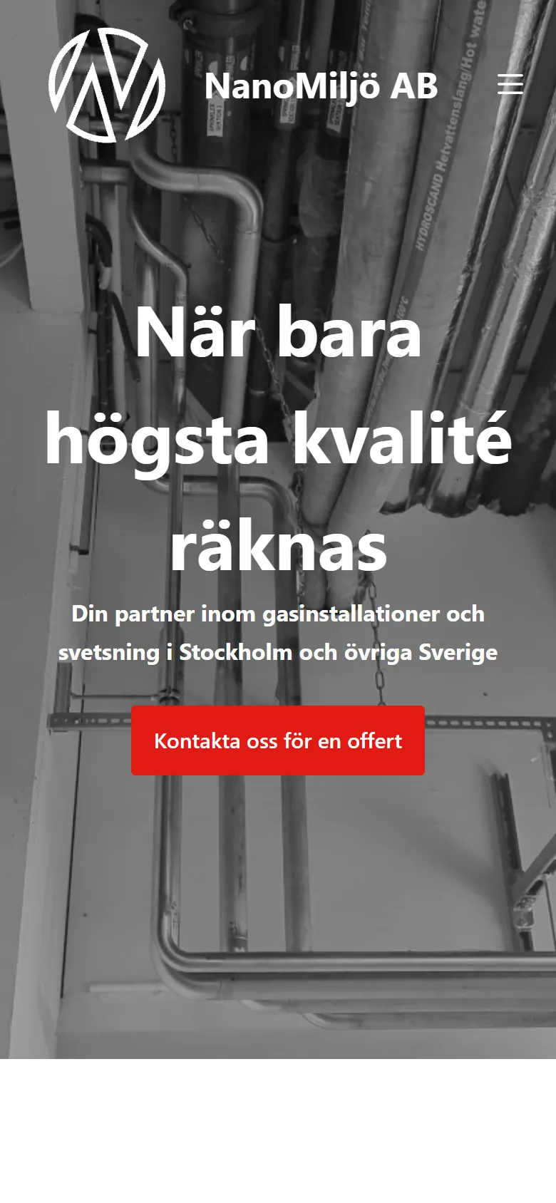 NanoMiljö AB — mobilvy